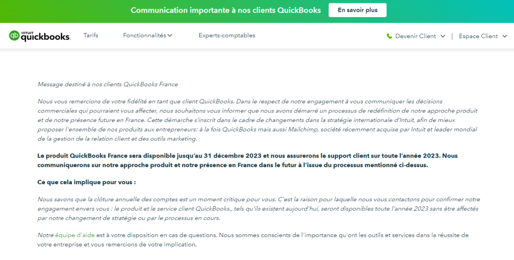 QuickBooks France ferme !