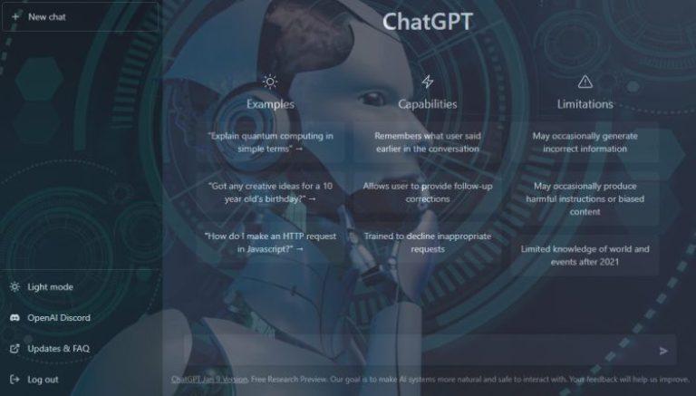 Robot chat gpt pour la redaction automatique