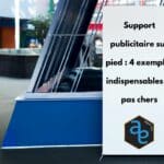 Support publicitaire sur pied