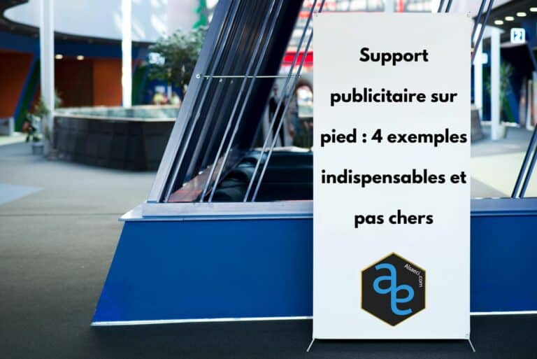 Support publicitaire sur pied