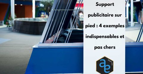 Support publicitaire sur pied